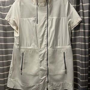 Theory Women's White Hooded Jacket
